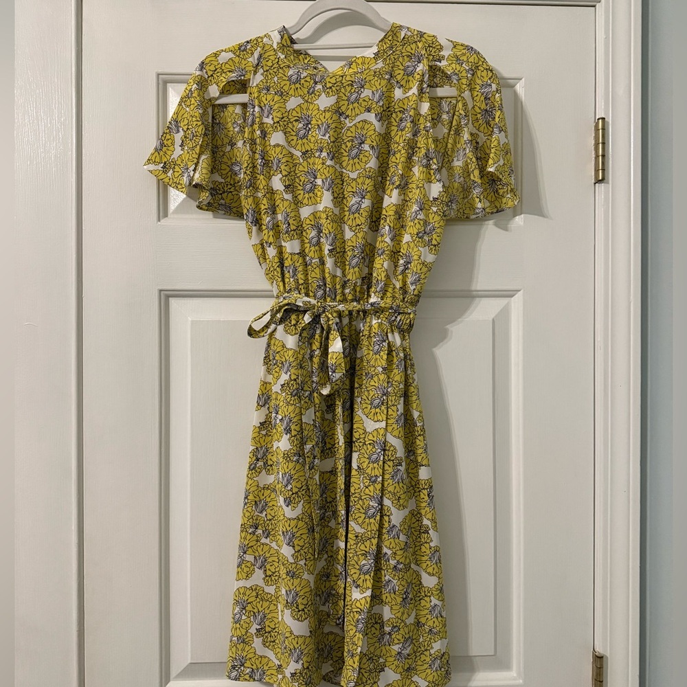 Beautiful Robert Rodriguez Yellow Floral Dress
